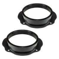 Speaker rings adapter brackets set compatible with Ford Focus C-Max Kuga S-Max front door for 165mm DIN speakers