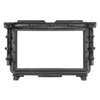 Double DIN radio bezel compatible with Honda HR-V RU 2015 - 2022 Piano black finish