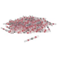 Schrumpf Lötverbinder Hülse Kabelverbinder rot, Kabel bis 1,5qmm, 100 Stück