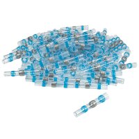 Schrumpf Lötverbinder Hülse Kabelverbinder blau, Kabel bis 2,5qmm, 100 Stück