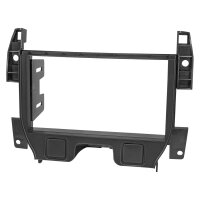 Double DIN radio bezel compatible with Citroen C3 DS3 2009-16 2DIN black