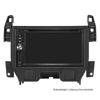 Double DIN radio bezel compatible with Citroen C3 DS3 2009-16 2DIN black