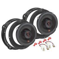 JBL Stage3 627F speaker installation kit compatible with Audi A1, A3, A4, A5, A6, A7, A8, Q3, Q5 front door 165 mm coaxial system