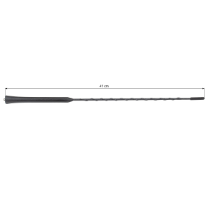 Car Roof Antenna 16V-Look AM/FM with 450cm Cable Amplifier DIN-Plug Anti Noise Rod 41cm