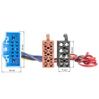Radio adapter cable compatible with Citroen C3 C4 Opel Astra Corsa Peugeot 208 308 508 from 2022 onwards to ISO standard