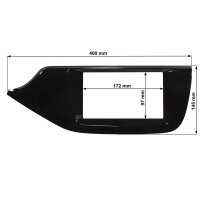 Doppel DIN Radioblende kompatibel mit Kia Ceed Pro Ceed JD 2. Generation 2012-2018 Piano Lack schwarz  - B-Ware