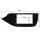 Doppel DIN Radioblende kompatibel mit Kia Ceed Pro Ceed JD 2. Generation 2012-2018 Piano Lack schwarz  - B-Ware