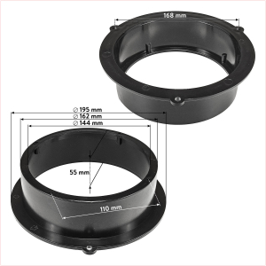 Speaker rings adapter brackets compatible with Audi A4 A5...