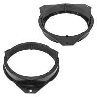 Speaker rings adapter brackets compatible with Citroen Peugeot Berlingo Partner front door for 165mm DIN speakers