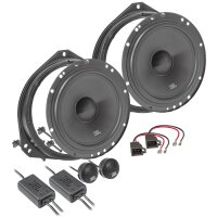 JBL Stage2 65CF Lautsprecher Einbauset kompatibel mit Opel Corsa B C Tigra Vivaro Renault Traffic 165mm Compo System