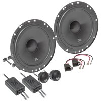 JBL Stage2 65CF Lautsprecher Einbauset kompatibel mit VW Golf III 3 Cabrio 1993-2003 Tür vorne 165mm Compo System