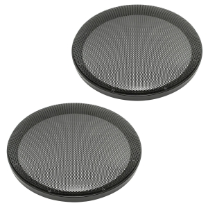 Loudspeaker grille grill for 200mm loudspeaker black 2-piece plastic ring with metal grille set