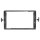 Universal mounting kit 9-inch tablet device holder for double DIN radio panel 183x103mm cutout
