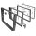 Universal mounting kit 9-inch tablet device holder for double DIN radio panel 183x103mm cutout