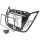 Doppel DIN Radioblende kompatibel mit Ford C-Max DXA ab 2010 Kuga DM2 ab 2012 Piano Lack mit Warnblinkschalter