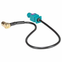 Fakra (M) Antennenadapter Stecker auf 90 Grad Winkel SMB (F) Kupplung kompatibel mit DAB+ Pioneer Sony Kenwood Alpine JVC uva