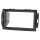 Radio panel for 9-inch tablet device compatible with Chrysler Dodge Jeep vehicles with OEM navigation system