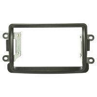 Radioblende für 9 Zoll Tablet Gerät kompatibel mit Dacia Lodgy Dokker Duster Sandero ab 2012 Renault Captur ab 2013 dunkel grau