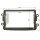 Radioblende für 9 Zoll Tablet Gerät kompatibel mit Dacia Lodgy Dokker Duster Sandero ab 2012 Renault Captur ab 2013 dunkel grau