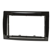 Radioblende für 9 Zoll Tablet Gerät kompatibel mit Fiat Bravo (Typ 198) 2007-2014 Piano Lack schwarz
