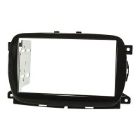 Radio bezel for 9-inch tablet device compatible with Fiat 500 from 2016 onwards and 500 Abarth with Uconnect 7-inch radio in piano black finish