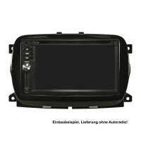 Radio bezel for 9-inch tablet device compatible with Fiat 500 from 2016 onwards and 500 Abarth with Uconnect 7-inch radio in piano black finish