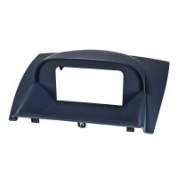 Radioblende für 9 Zoll Tablet Gerät kompatibel mit Ford Fiesta JA8 ab 2009-2017 dunkelsilber Displayabdeckung blau mit Multifunktionsdisplay