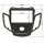 Radioblende für 9 Zoll Tablet Gerät kompatibel mit Ford Fiesta JA8 ab 2009-2017 dunkelgraumetallic Displayabdeckung grau mit Multifunktionsdisplay