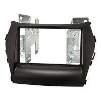 Radio bezel for 9-inch tablet device compatible with Hyundai Santa Fe DM from model year 09/2012 for vehicles without factory navigation