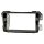 Radio bezel for 9-inch tablet device compatible with Hyundai i40 from 2011 Piano black