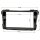 Radio bezel for 9-inch tablet device compatible with Hyundai i40 from 2011 Piano black