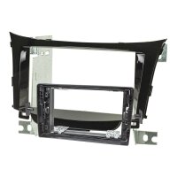 Radio bezel for 9-inch tablet device compatible with Hyundai i30 GD from 2011-2017 Piano black finish