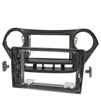 Radio bezel for 9-inch tablet device compatible with Hyundai i10 2nd generation from 2013 onwards, black