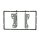 Radio bezel for 9-inch tablet device compatible with Hyundai i10 2nd generation from 2013 onwards, black