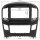 Radio bezel for 9-inch tablet device compatible with Hyundai H1 (TQ) vehicles without clock via OEM device from 2015 onwards, black