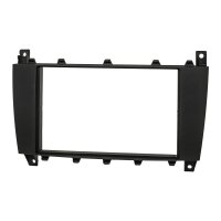 Radio panel for 9-inch tablet device compatible with Mercedes C-Class W203 S203 CLK Facelift CLC G-Class black