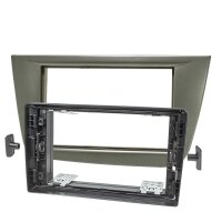 Radioblende für 9 Zoll Tablet Gerät kompatibel mit Seat Altea FR XL Toledo 5P dunkelsilber