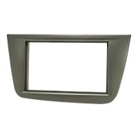 Radioblende für 9 Zoll Tablet Gerät kompatibel mit Seat Altea FR XL Toledo 5P dunkelsilber