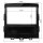 Radio bezel for 9-inch tablet device compatible with Subaru Impreza Forester XV from 2018 Piano black finish