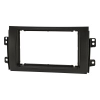 Radio bezel for 9-inch tablet device compatible with Suzuki SX4 2006-2014 Fiat Sedici 2006-2014 black