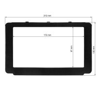 Radioblende für 9 Zoll Tablet Gerät kompatibel mit Toyota Hilux ab 2015 Piano Lack schwarz