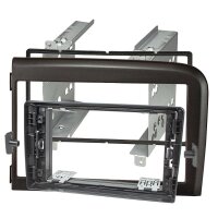 Radio bezel for 9-inch tablet device compatible with Volvo S80 from 1998-2006, black