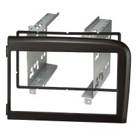 Radio bezel for 9-inch tablet device compatible with Volvo S80 from 1998-2006, black