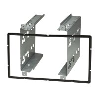 Radio bezel for 9-inch tablet device compatible with Volvo S80 from 1998-2006, black