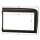 Radio bezel for 9-inch tablet device compatible with Volvo S80 from 1998-2006, black