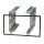 Radio bezel for 9-inch tablet device compatible with Volvo S80 from 1998-2006, black