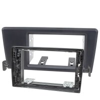Radio panel for 9-inch tablet device compatible with Volvo S60, S70, C70, V70, dark gray