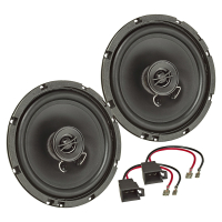 Loudspeaker Installation-Set compatible with VW Golf III 3 Cabrio 1993-2003 Door front 165mm Coaxial System TA16.5-Pro
