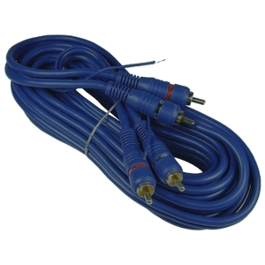 Professional RCA Cinch cable 5m, 2-fold shielded, blue, with remote cable