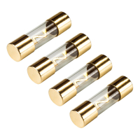 KFZ AGU fuse glass 80A, 10x38mm, gold plated contacts, 4 pieces